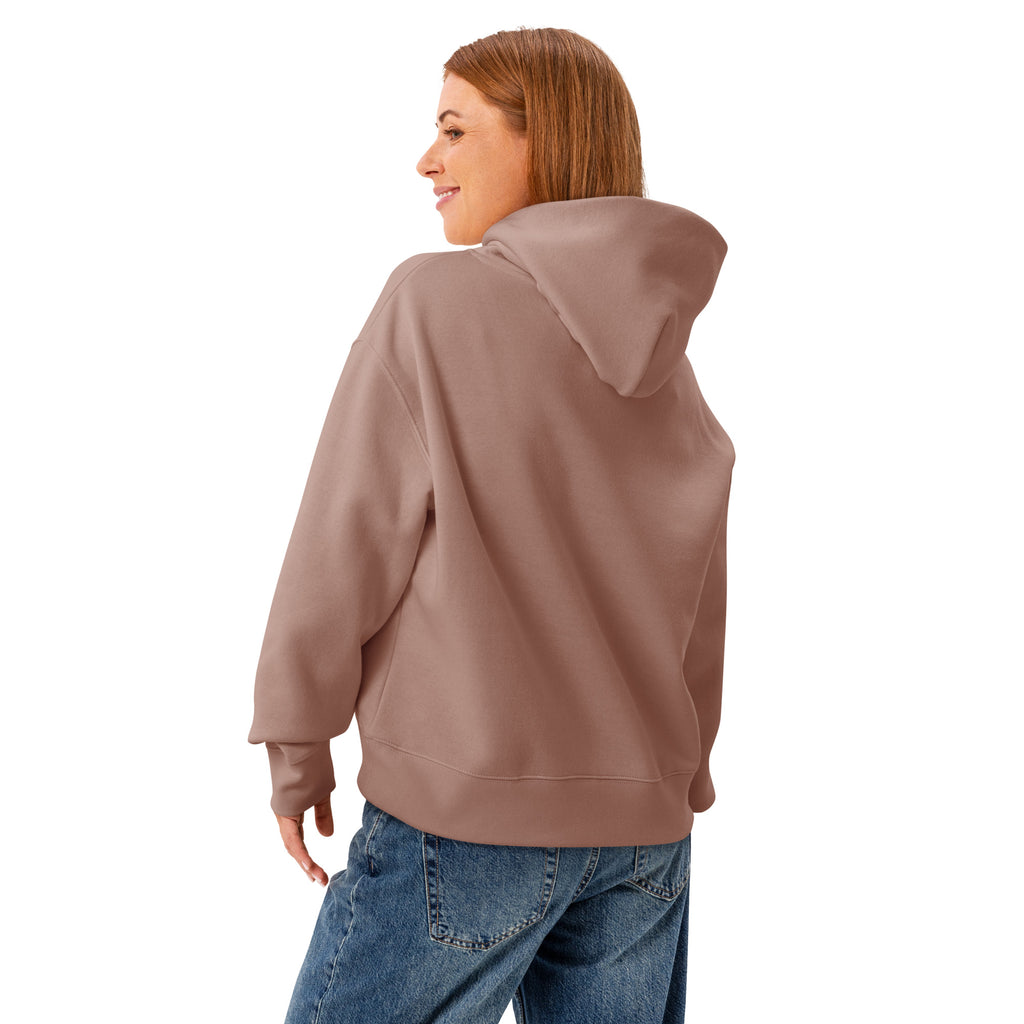 Pink Roughie Women’s Scruffy Roughie Relaxed Hooded Sweatshirt (Embroidered)