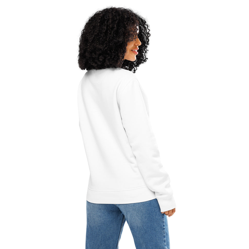 Pink Roughie The Classic (White/Pink) - Mid-weight Sweatshirt | Organic | Embroider ...