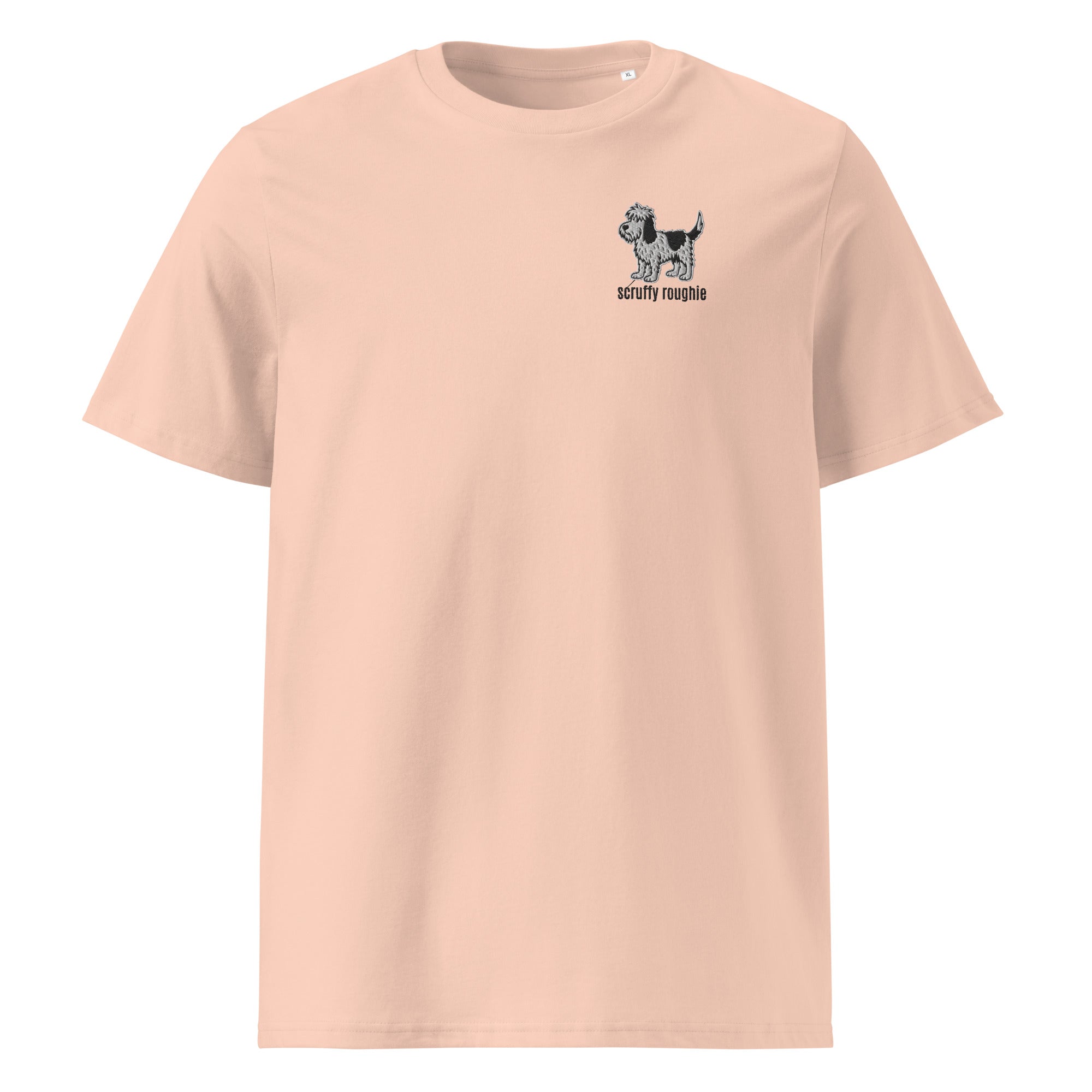 Scruffy Roughie Classic - Ribbed Neck T-shirt | Organic | Embroidered