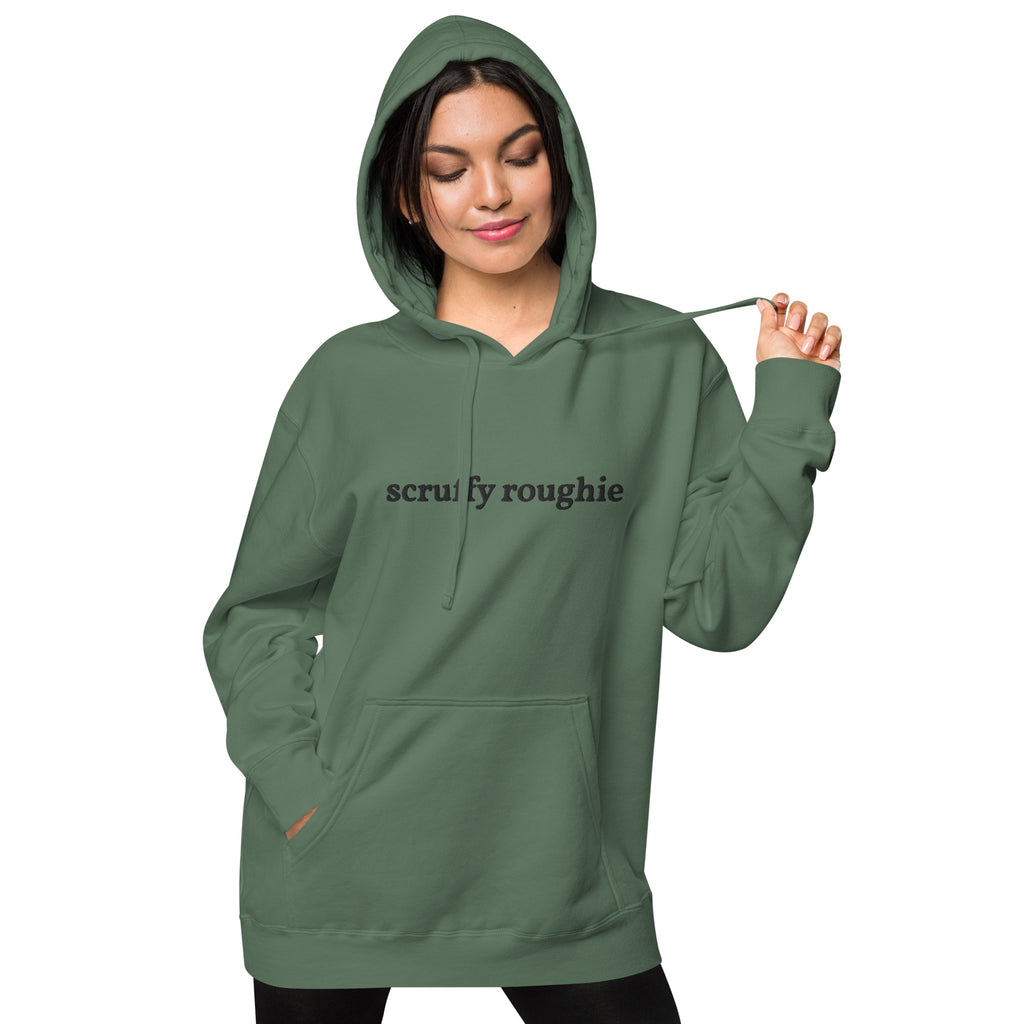 Pink Roughie The Standard - Pigment-dyed Hooded Sweatshirt | Embroidered – Scruffy ...