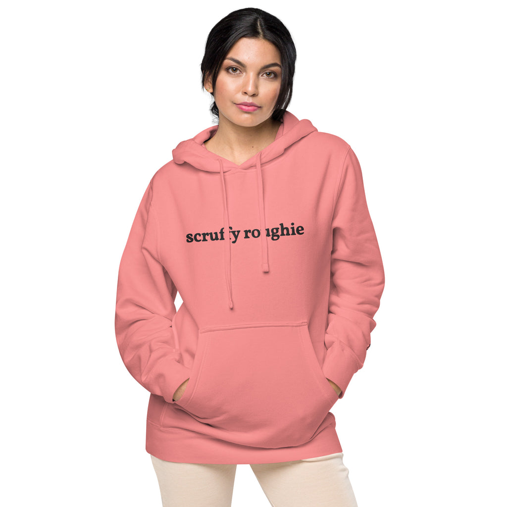Pink Roughie The Standard - Pigment-dyed Hooded Sweatshirt | Embroidered – Scruffy ...