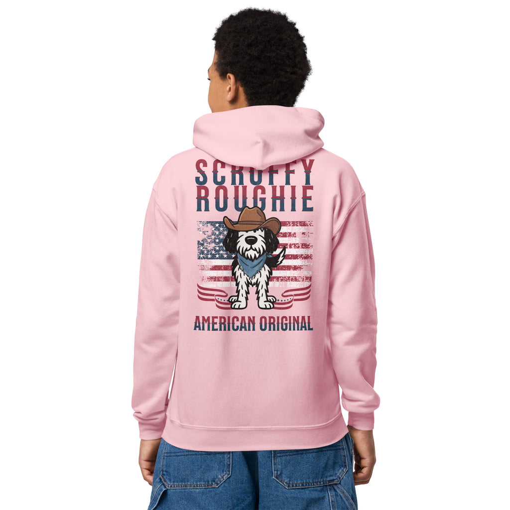 Pink Roughie Kids' American Original Heavy Blend Hooded Sweatshirt (Embroidered ...