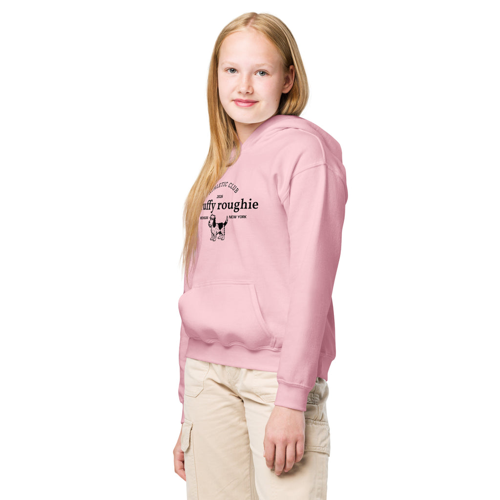 Pink Roughie Kids' Scruffy Roughie Athletic Club Heavy Blend Hooded Sweatshirt
