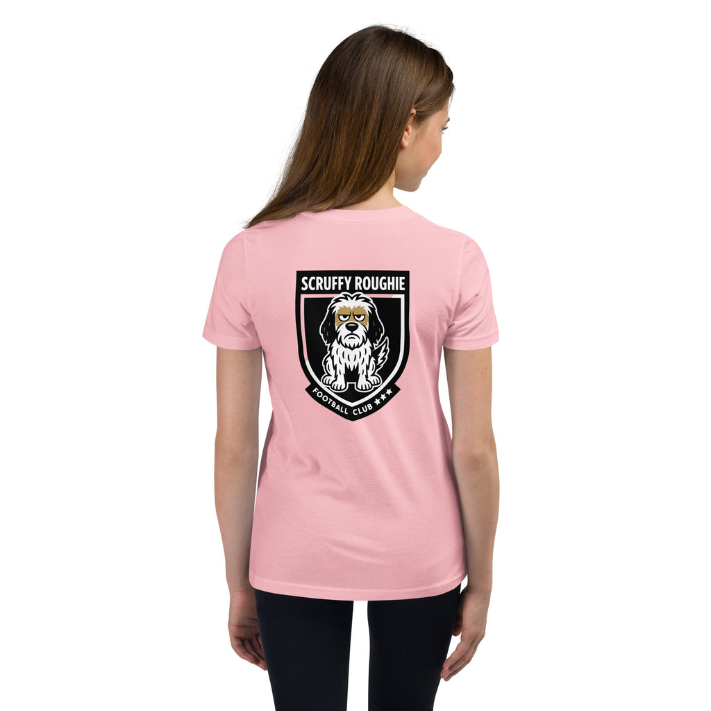 Pink Roughie Kids' Scruffy Roughie Football Club Short Sleeve T-shirt